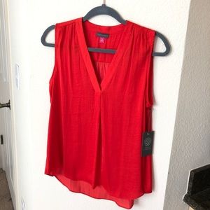 Vince Camuto Red Sleeveless Top PS -NWT-